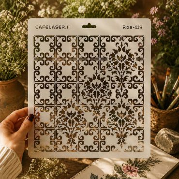 طرح آماده برش شابلون استنسیل مدل Ros-119