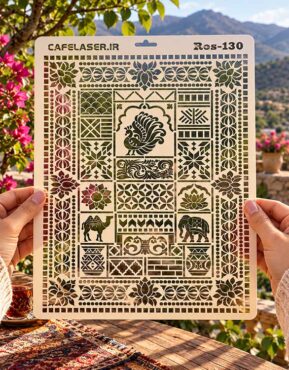 طرح آماده برش شابلون لیپان آرت مدل Ros130